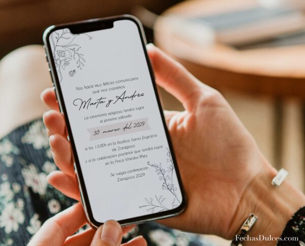 Invitación digital Sofía